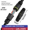 1 Set Quick Connection 2/3 In 2/3 Out 2/3Pin Electrical Terminal Adapter Wire Connector Ip68 Waterproof Cable Connector
