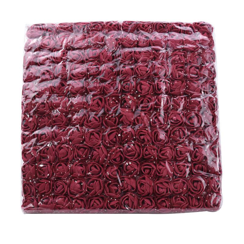 144pcs Artificial Flower PE Rose Outdoor UV Protection Garden Arch Wreath Wedding Home Diy Gift Box Festival Scrapbook Car Decor