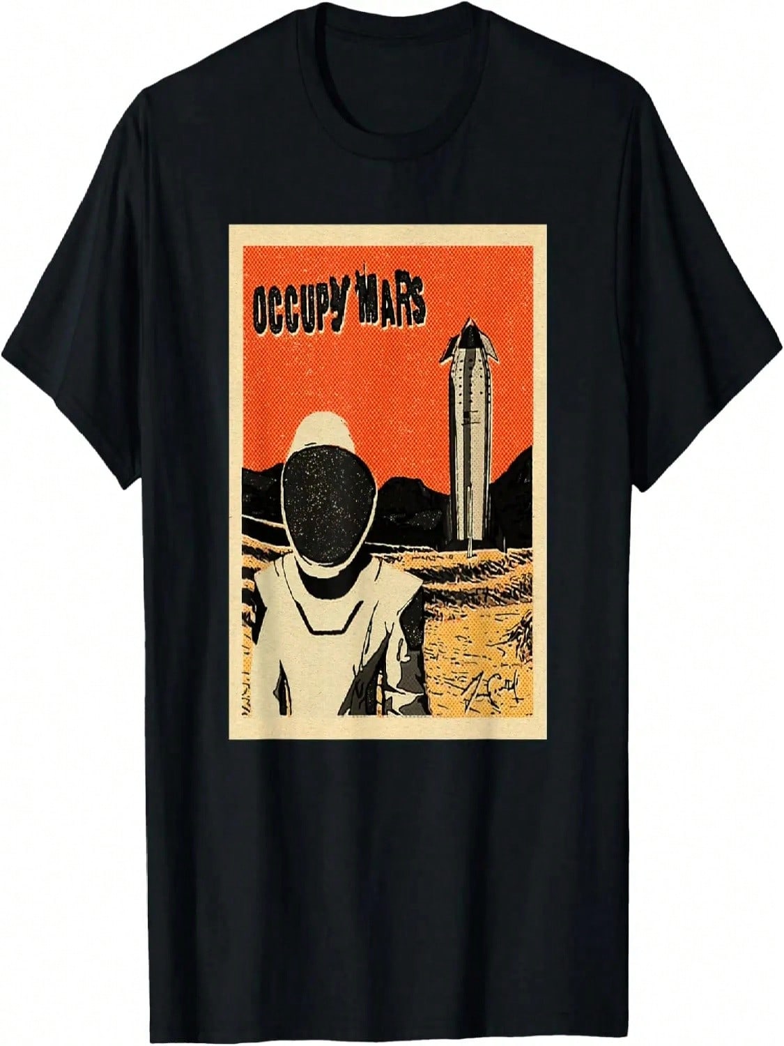 Starship Cool Vintage Occupy Mars T-Shirt S разноцветный