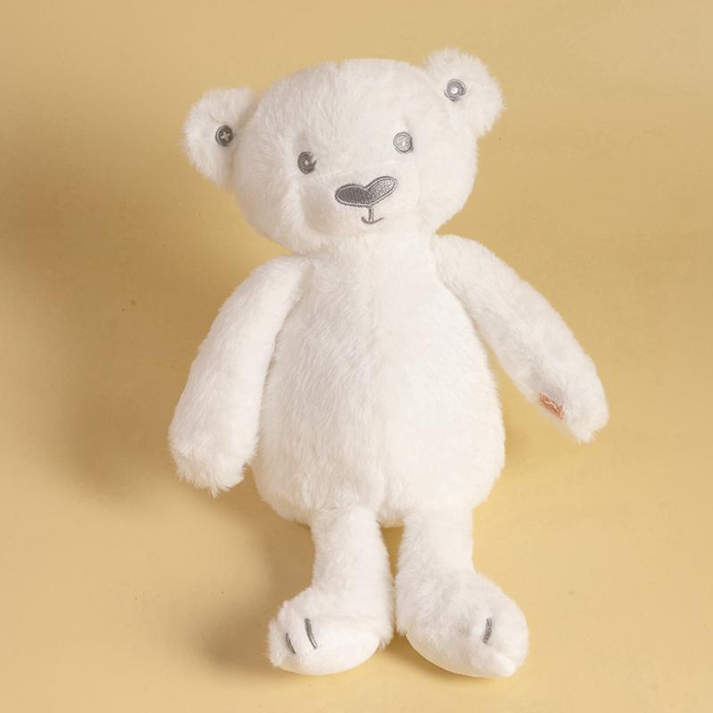 Knuffelbeer Pluche Pop Zwart Wit Zittende Houding Zacht Pluizig Bureau Decoratie Slaapkamer Kamer Decor Verzamelaarcadeau 32cm