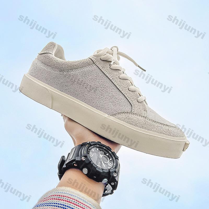 Men's Sneakers 2025 Spring New Style Lace Up Platform Comfortable Sports Skateboard Shoes Student Minimalist Running Shoes