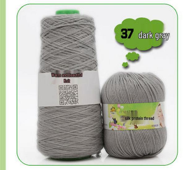 Filato di Cotone al Latte con Proteine della Seta per Maglieria e Uncinetto per Sciarpa per Neonato