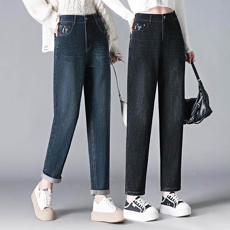Spring High Waist Petite Harem Jeans - Plus Size, Slimming, Versatile, Casual Fit for Women