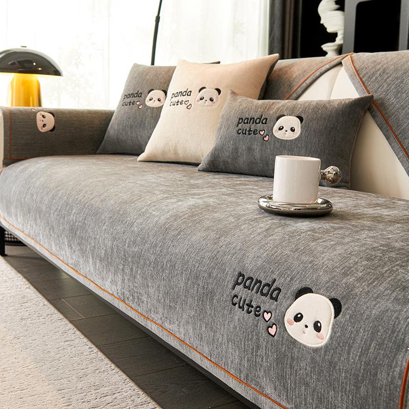 

Подушка для дивана Chenier 2025 новая универсальная четырехсезонная подушка для сиденья фиксированная нескользящая кожаная накидка на диван чехол ткань полотенце 30 * 50cm pillow cover