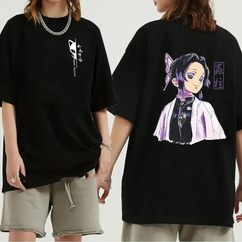 Japanese Anime Demon Slayer Graphic Print Men T-Shirt Fashion O-Neck Short Sleeve Plus Size Womens T Shirt Men Tees Tops 70912
