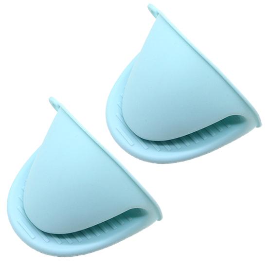 2 Stücke Ofenhandschuh Rutschfester Hängering Verbrühungsschutz Silikon Backen Wärmedämmung Handcliphalter Küchenhelfer