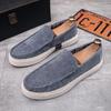2023 Men Casual Shoes Slip On Outdoor Mens Sneakers Boat Shoes Driving Loafers Breathable Man Canvas Shoes