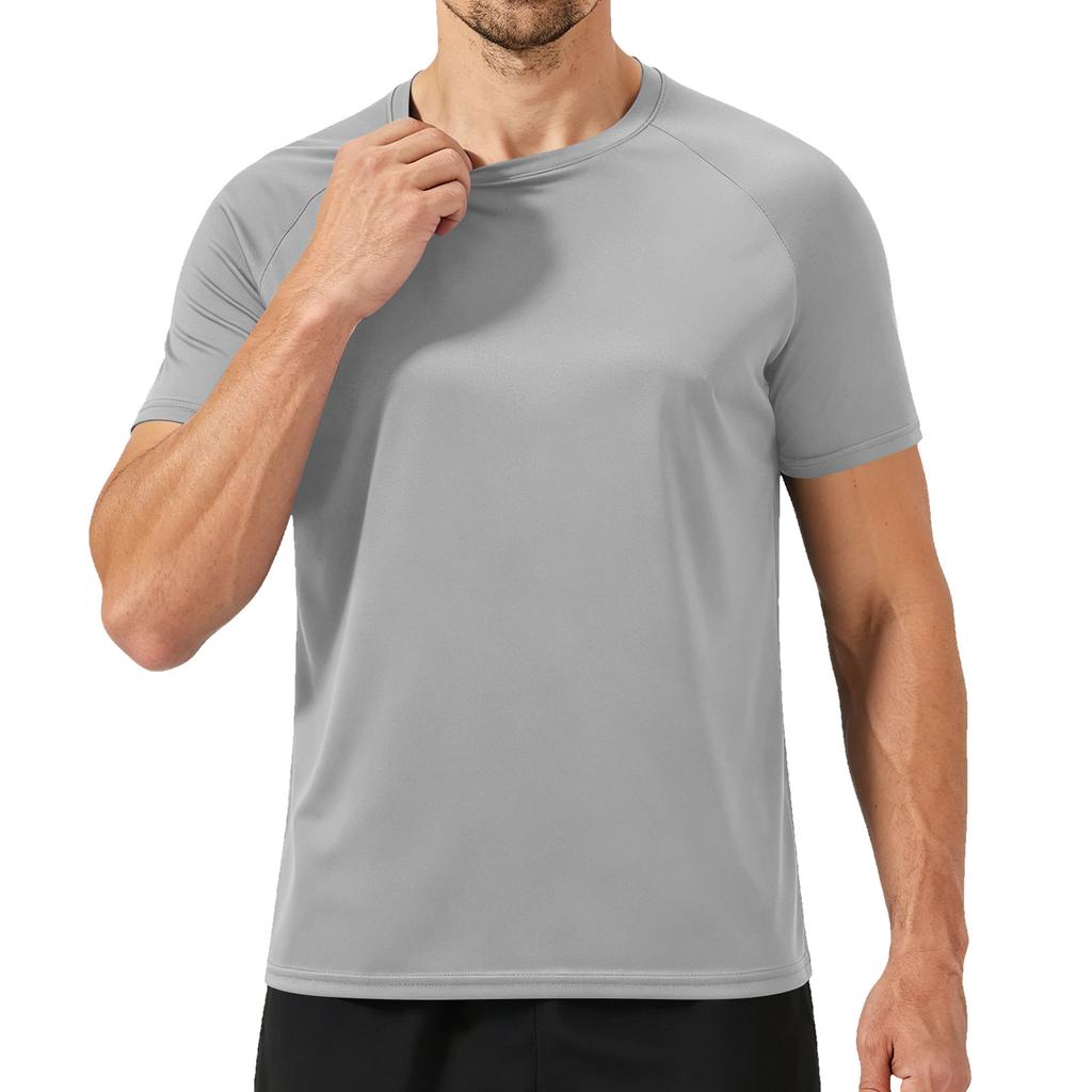 Men's Summer Round Neck Short Sleeved Men's Fitness Sports Short Sleeved