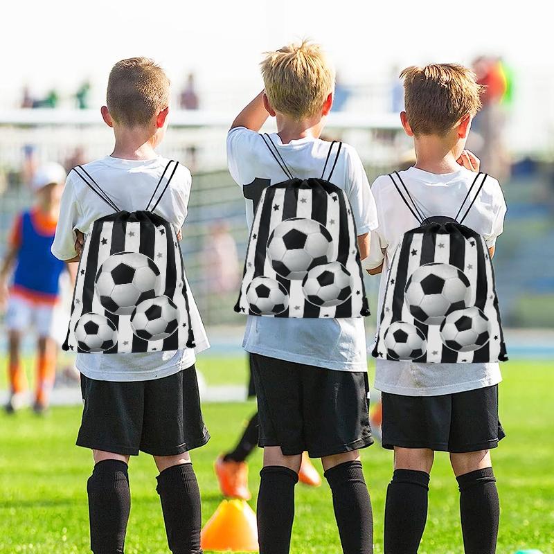 

1/3Pcs Football Theme Gift Bag Soccer Drawstring Goodie Snack Candy Bag Kids Sport Birthday Party Guest Favors Decor Supplies 1pcs