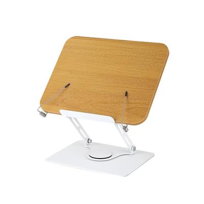 Wooden Tabletop Textbook Reading Stand with Rotation and Folding Infinitely Adjustable Angle and Improves Increases Page Reading and Enhances Work