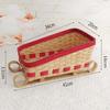 Festive Holiday Sleigh Decorative Storage Basket