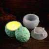 Planet Shaped Storage Box with Lid Silicone Mold DIY Candle Holder Mold Moon Flowerpot Mold Cement Concrete Storage  Jar Mold