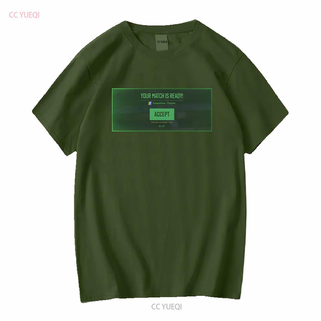 CS2 Gotowy na Mecz Koszulka S XXXL Różne Kolory Darmowa Wysyłka Długi lub Krótki Rękaw Vintage Wypłukany Streetwear Lekko Casualowy