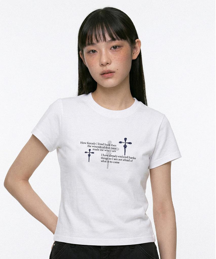 Kichieoli Wounded Cross T-Shirt (White)