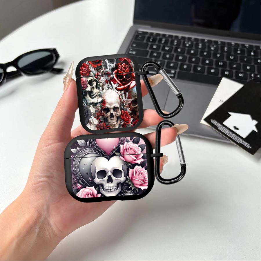 Case For Airpods Pro 2 4 Pro3 3 1 Pro2 Earphone Cases Cover Skeleton Flower Cool