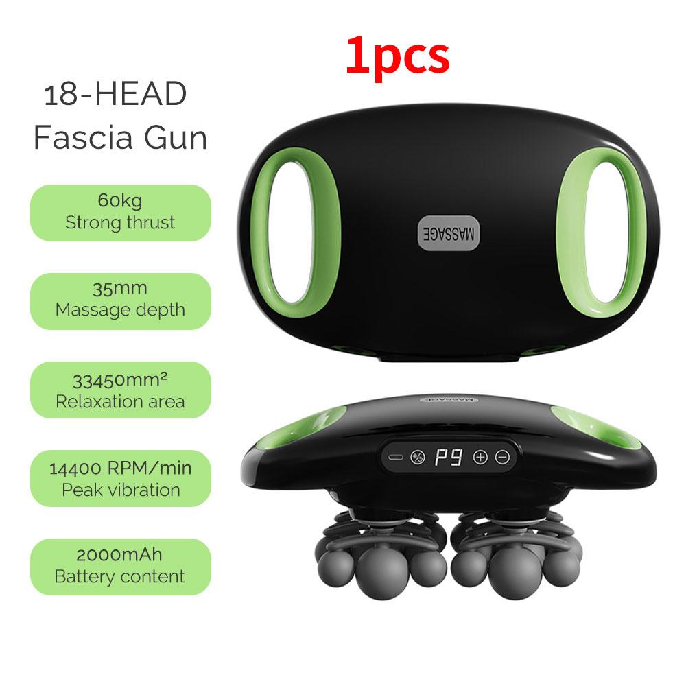 12-Head Fascia Gun High Frequency Vibration Body Massage Gun Back Massager Waist Massager Neck Shoulder Thigh Fascia masajeador