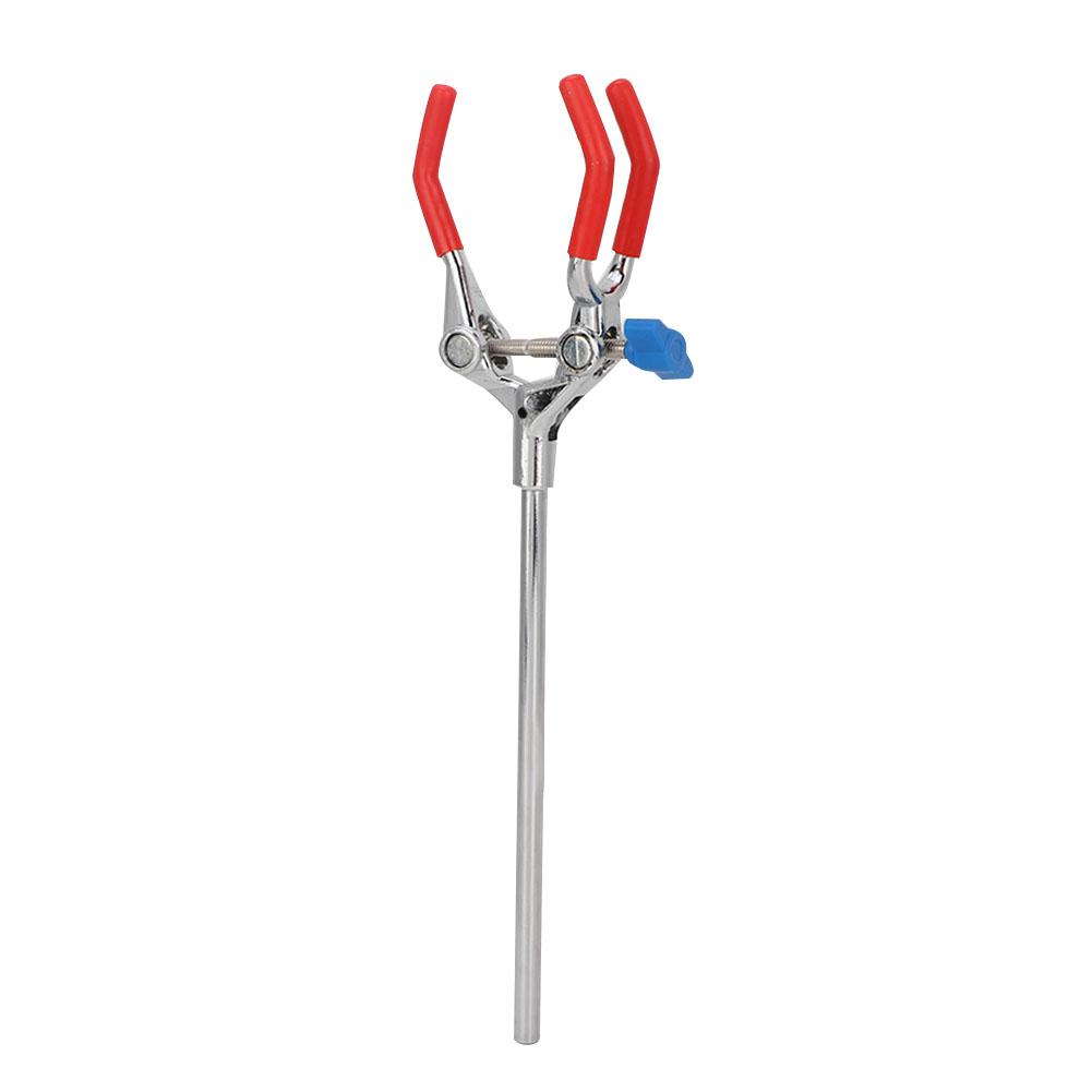 Lab Three jaw Rotating Clamp Zinc Alloy Lab Retort Stand Condenser Flask Clamp Adjustable