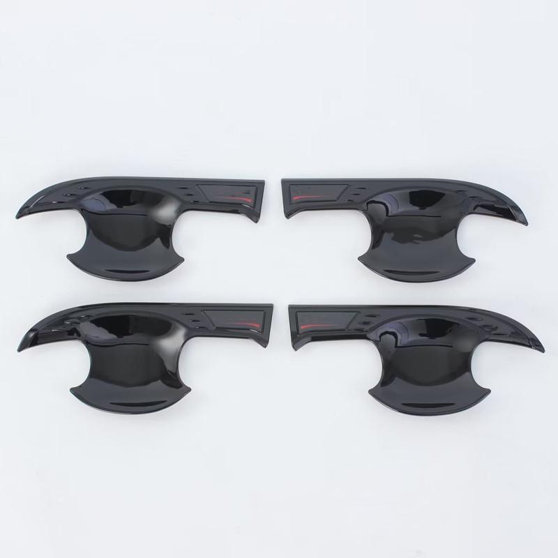 Car Styling Accessories For Toyota Land Cruiser 300 LC300 ABS Carbon Black Car Door Handle Bowl Cover Trim Protectors