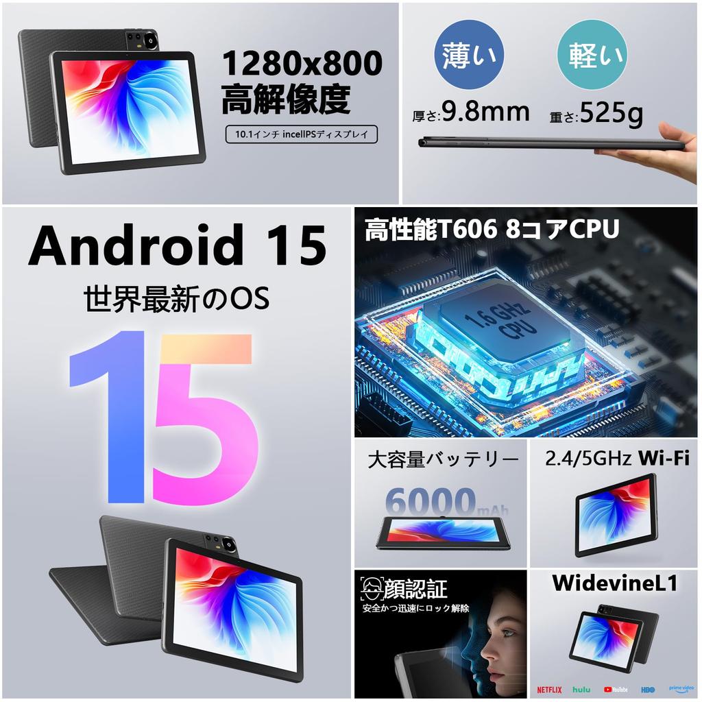 Android 15 COOPERS CP31 T606 20GB RAM physical 14GB 128GB Storage 1TB IPS Widevine L1 Face GSM Case Included [Set Edition] Tablet, 10.1-inch, 8-core