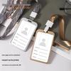 Premium Aluminum Alloy ID Badge Holder with Customizable Lanyard for Employees and Students