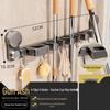 ZNMW Wall-Mounted Suction Cup Mop & Broom Holder