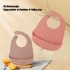 1/2pcs Food Grade Infant Eating Bibs Simple to Clean Baby Drool Towels Waterproof Children