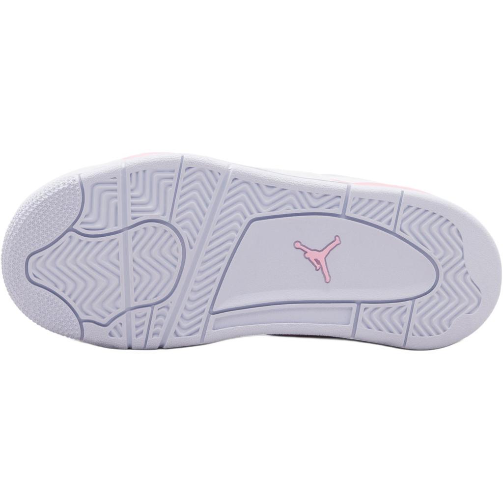 Air Jordan 4 Retro PS Giorno di San Valentino Scarpe da Ginnastica per Bambini Bianco Rosa Medio-Morbido Mezzo Blu IB7069-100