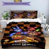 3-teiliges Bettbezug-Set (1 * Bettbezug + 2 * Kissenbezug, ohne Kern), Five Nights at Freddy's Bettwäsche-Set mit Aufdruck, Schlafzimmerdekoration, Ganzjahres-Bettwäsche, Geburtstagsgeschenk