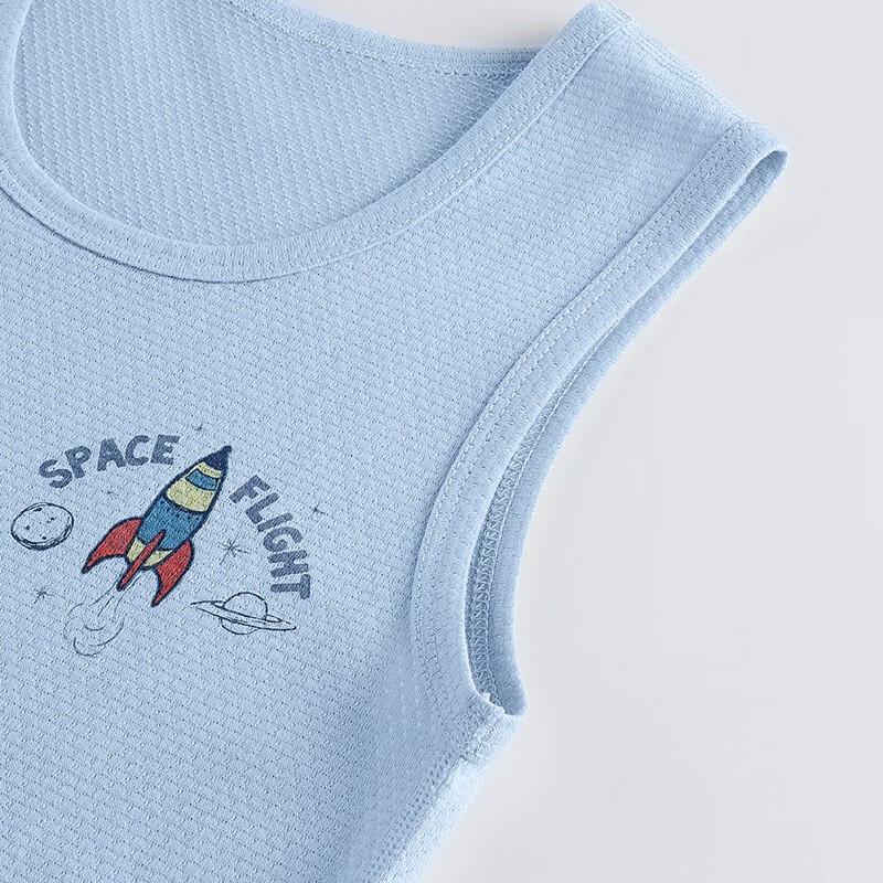 Three Guns Kids' Soft Cotton Mesh Round Neck Vest