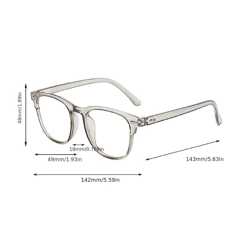 2PCS Ladies' Glasses with Simple Design Blue Light Blocking Film Lightweight and Durable Suitable for Learning Family