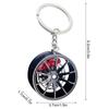 1PC Wheel Hub Car Key Chain Fidget Toy Car Tire Brake Disc Keychain Fingertip Gadget Keyring Bags Pendant 3D Alloy Model Gift
