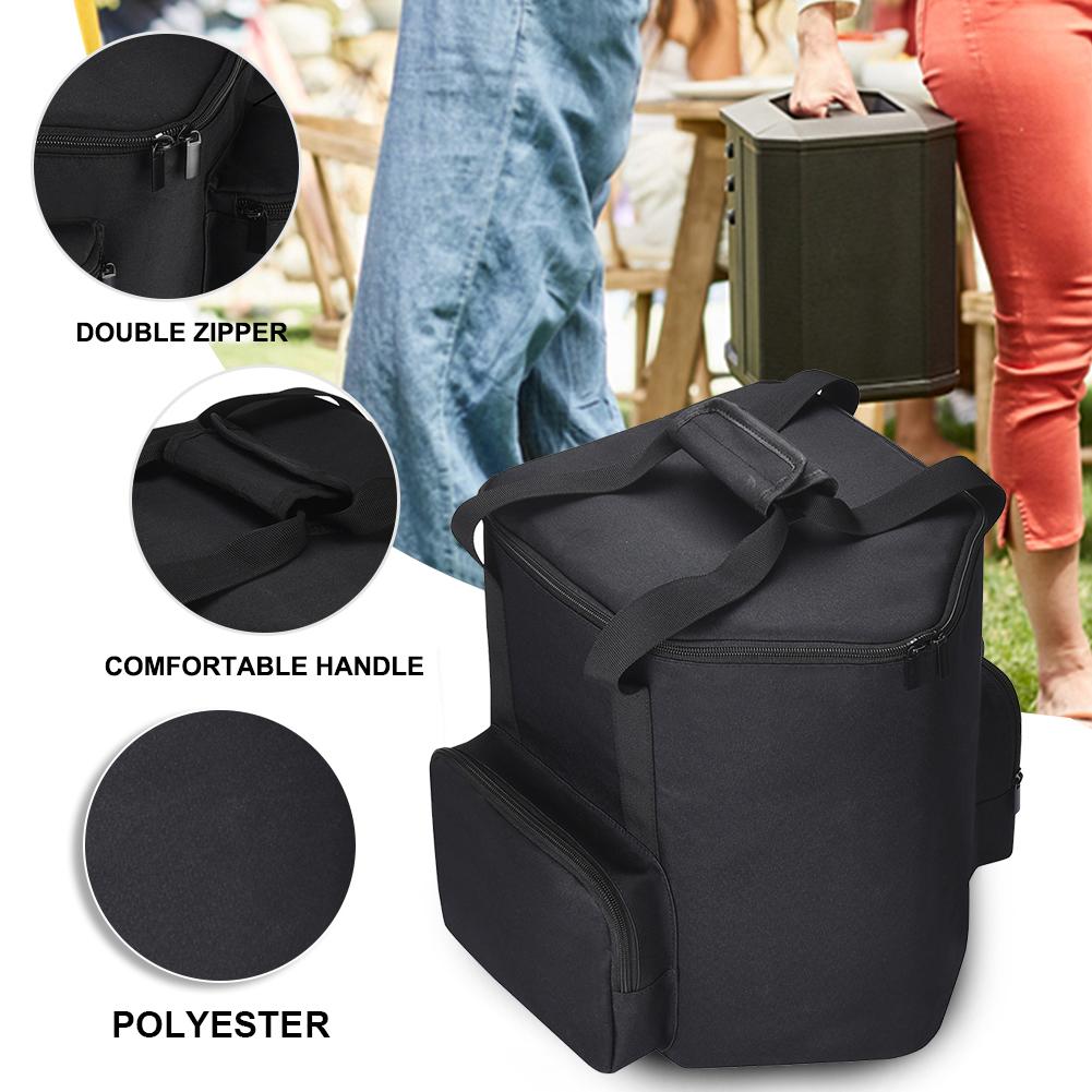 Dual Zipper Hard Protective Bag Scrarch Proof Carrying Storage Bag Shoulder Bag Fall Preventive for Bose S1 Pro Audio Microphone