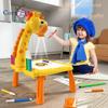 Fawn Projection Drawing Board Children's Learning Drawing Table Graffiti Writing Drawing Board Educational Early Education Toy Projector Table