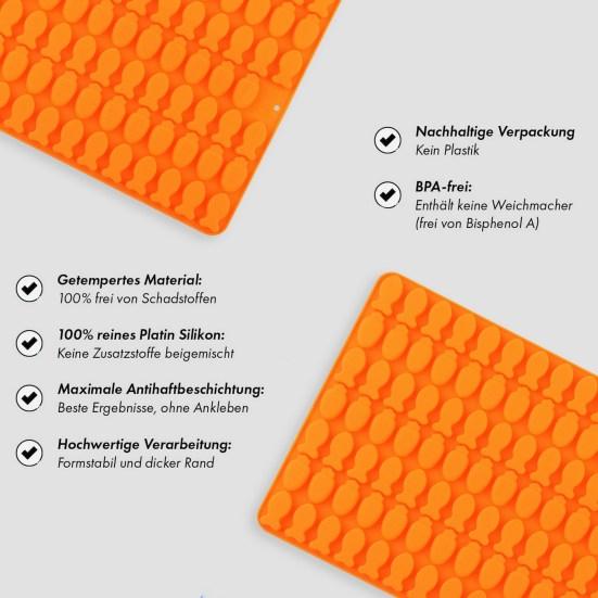 Dog Bone Silicone Molds Non-Stick Large Capacity Food Grade Mini Treat Molds for Gummies Chocolates Candies