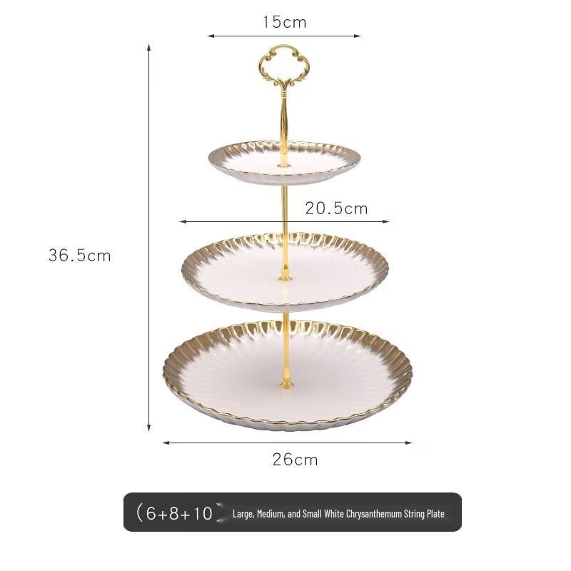 

Ceramic Chrysanthemum Fruit & Snack Plate