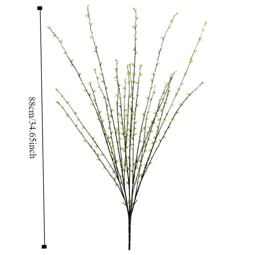 Floating Branch Willow Sprout Plants Real Touch Green Plum Bouquet Simulation Green Plant Homestay