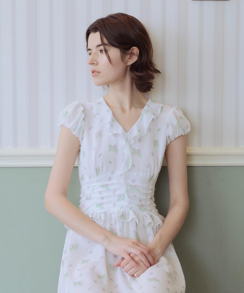 Aiseugadeuneiogongpal Jacaranda Print Dress
