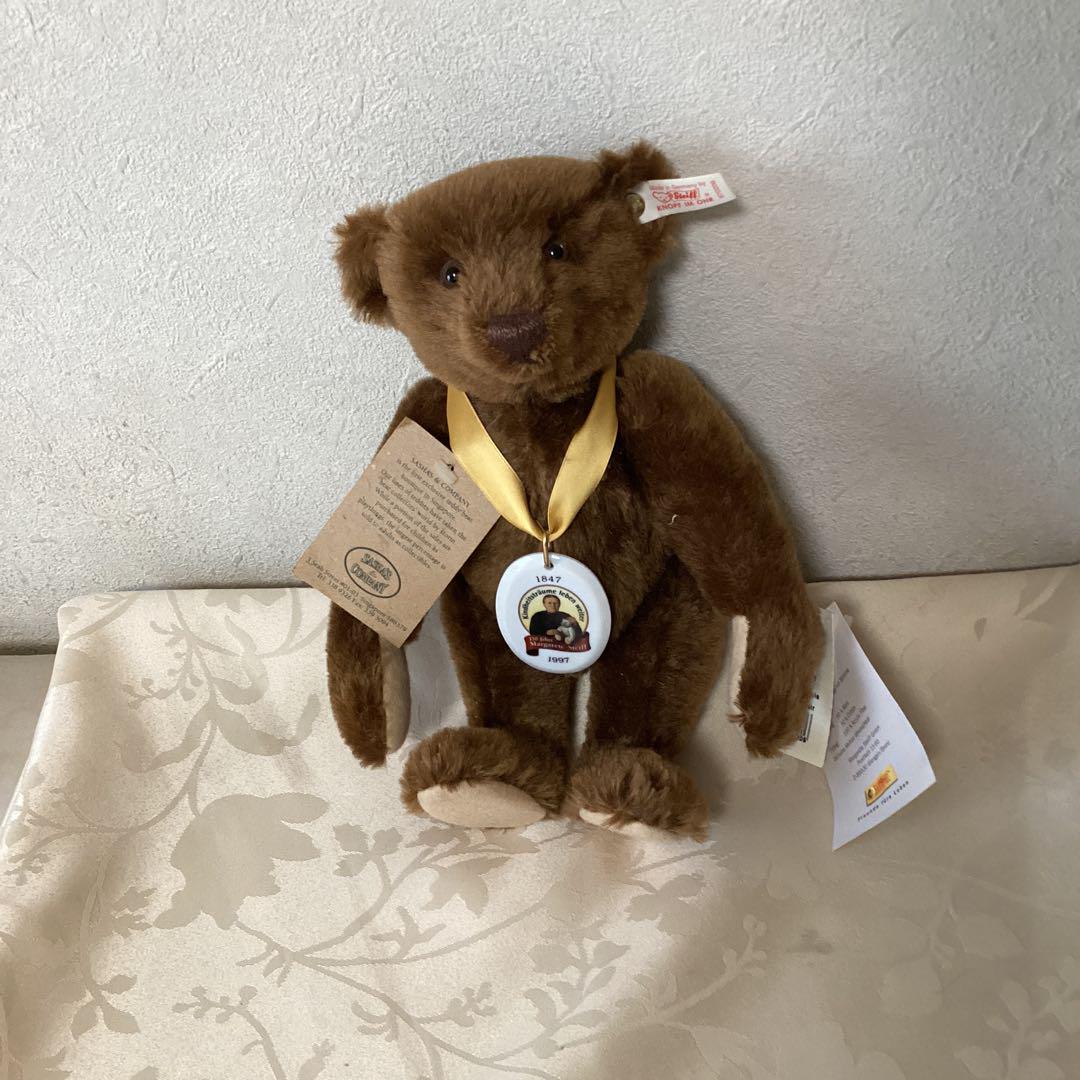 

[USED] Steiff Teddy Bear, E A N Code No. 670206, Brown, Buy It Now