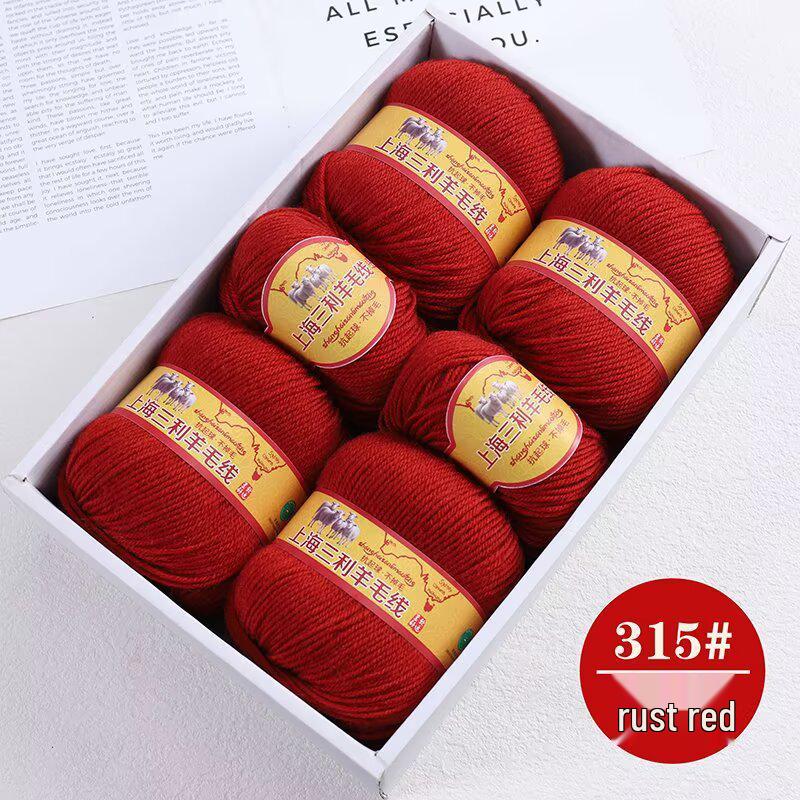 Premium Medium Thick Pure Goat Wool Yarn Balls for Handmade DIY Scarves
