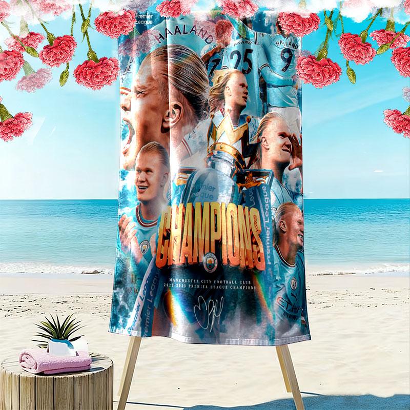 Haaland Dream Print Beach Towel, Large Soft Quick Dry Towel for Beach Camping Swimming