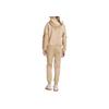Adidas Z.N.E. Tapered-Leg Logo Print Drawstring Joggers Kids Bottoms Beige JF2492