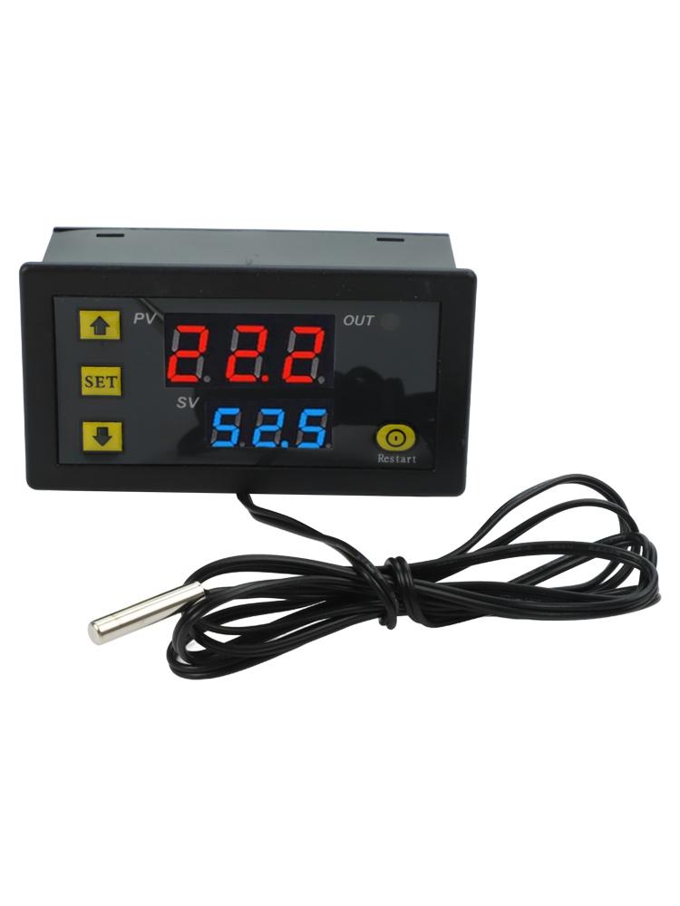 Heating and Cooling Thermostat W3230 with Adjustable Temperature Ranges DC 12V