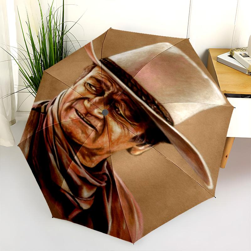 Cowboy Rifle Folding Umbrella Suitable For All Seasons Travel Light Printing Outdoor