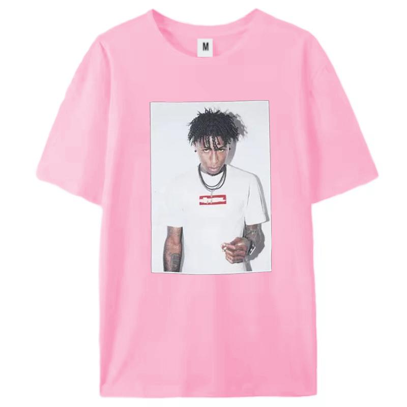 2025 Summer New Men's T-shirt American Alphabet Print Short Sleeve Loose Small and Popular Fashion Brand Couple High Street Top