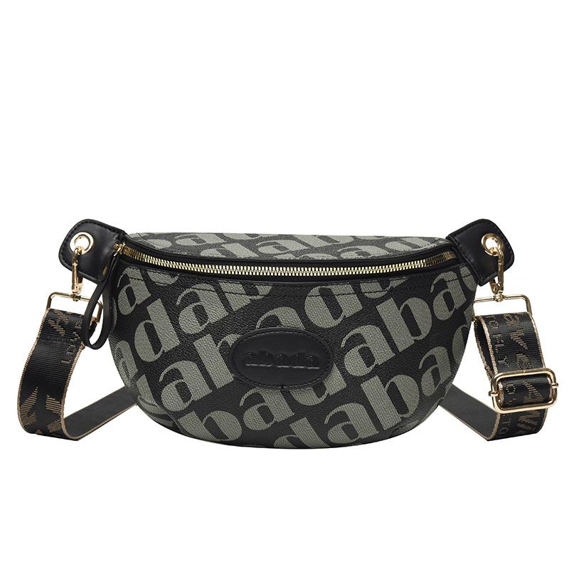 Fashion texture versatile casual bag 2025 spring new casual bag messenger bag dumpling bag