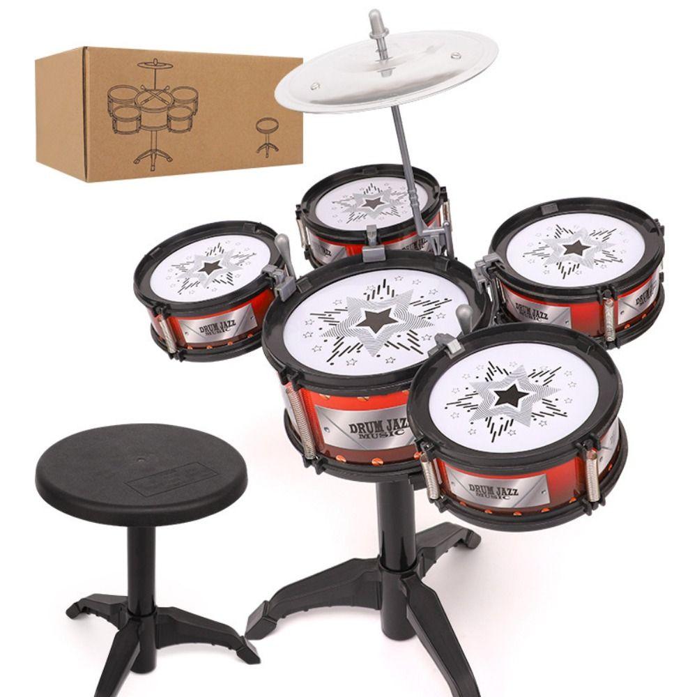 Drum Sets 5 Drums Musical Instruments Beat Children Jazz Drum Toy Children/Kids Gifts