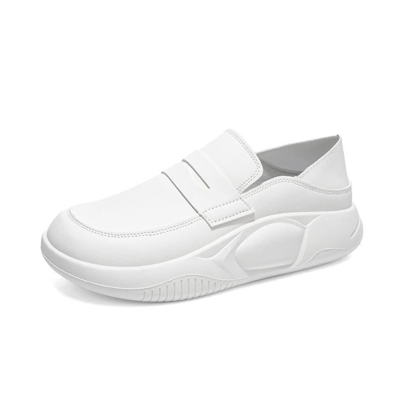 Women's Plus Size Non-slip White Nurse Shoes - Comfortable Slip-on for Long Hours