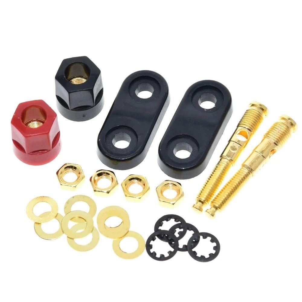 1Pcs Red Black Banana Plug Connector for Audio Amplifier Speaker Audio Port Wiring Connection