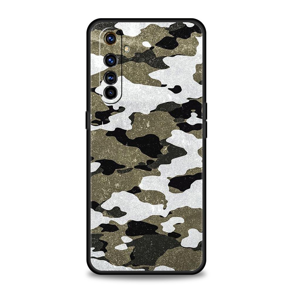 Colour Camouflage Camo For Realme GT Neo2 3 Phone Case For Realme 9 8 7 6 GT2 Pro Plus 5G 8i 9i C3 C21 C11 C25 C35 C21Y Cover