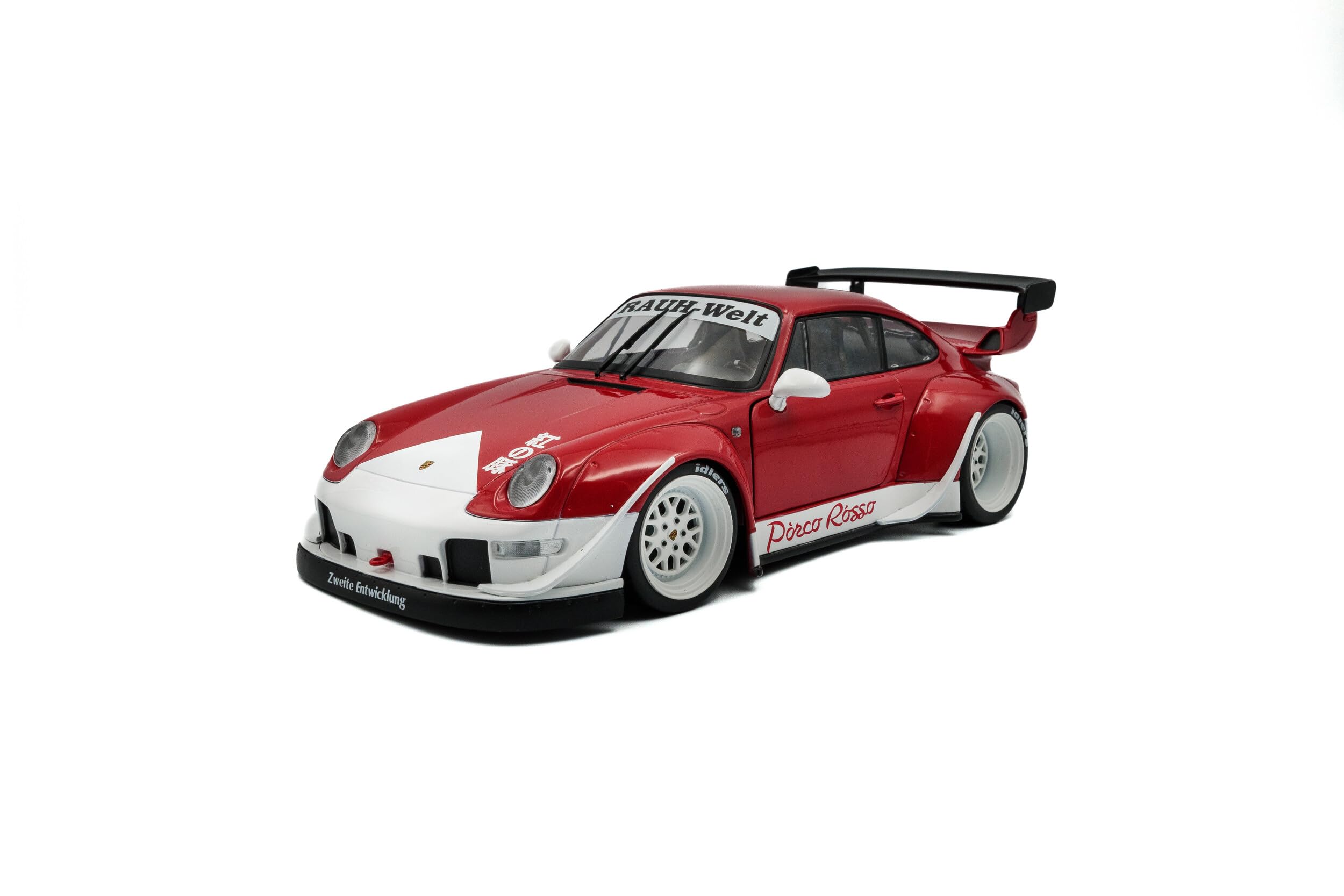

Solido Porsche Литая модель автомобиля Масштаб 911 RWB Porco Rosso 2020 1/18 (993) Rauh-Welt (красный) [Использовал]